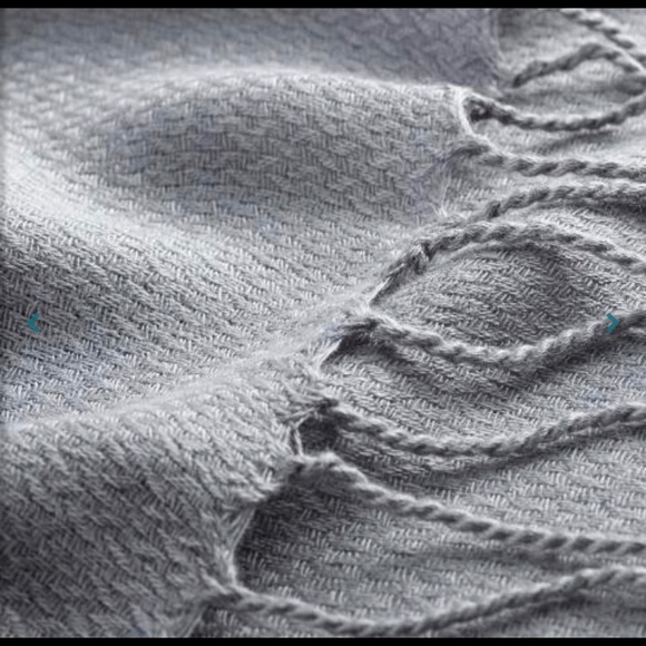 World Market Gray Dobby Pashmina Style Scarf - Picture 2 of 3